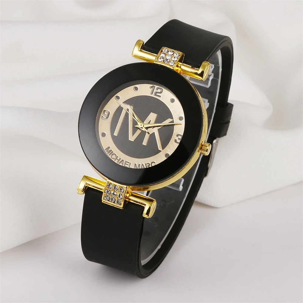 White Lamp Post women's fashion watch featuring a simple, elegant design and luxury style for ladies.