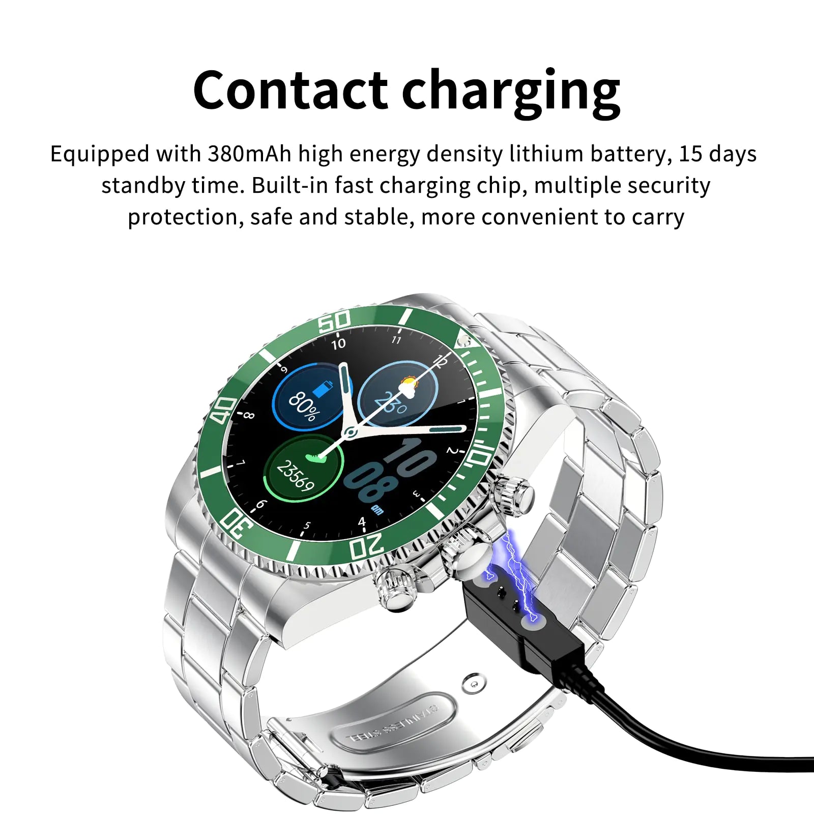 Black Pro Men Smart Watch by Lamp Post featuring a sleek watch face and digital display, perfect for modern men's accessories.