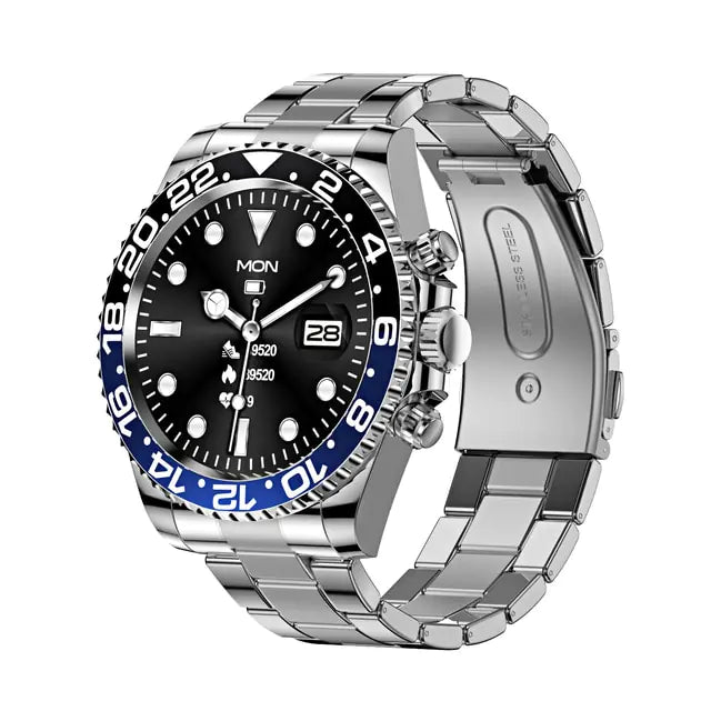 Black Pro Men Smart Watch by Lamp Post, digital watch with sleek design and fitness tracking features.