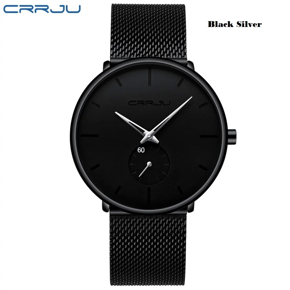 Black and red luxury quartz watch for men by Lamp Post, featuring a sleek design and premium craftsmanship.