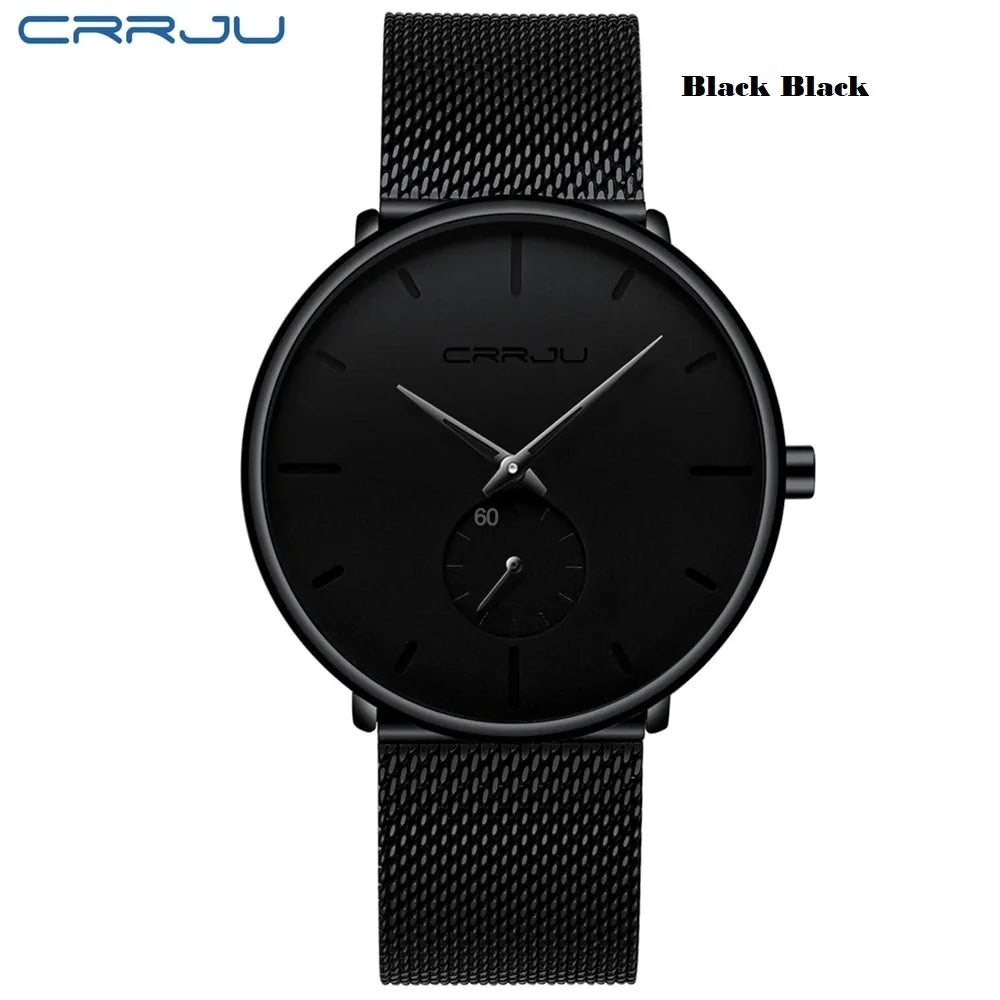 Black and red luxury quartz watch for men by Lamp Post, featuring a sleek design and classic watch face.