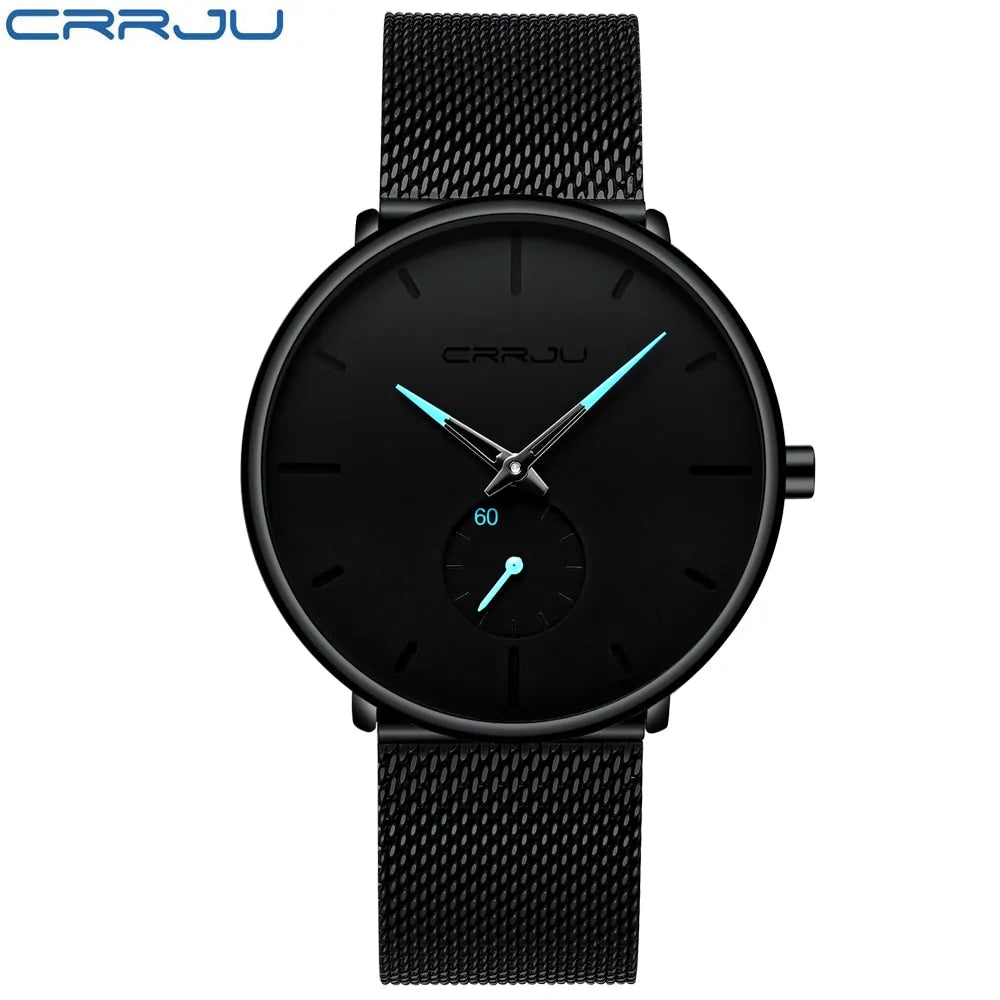 Black and red luxury quartz watch for men by Lamp Post, featuring a sleek design and classic watch face.