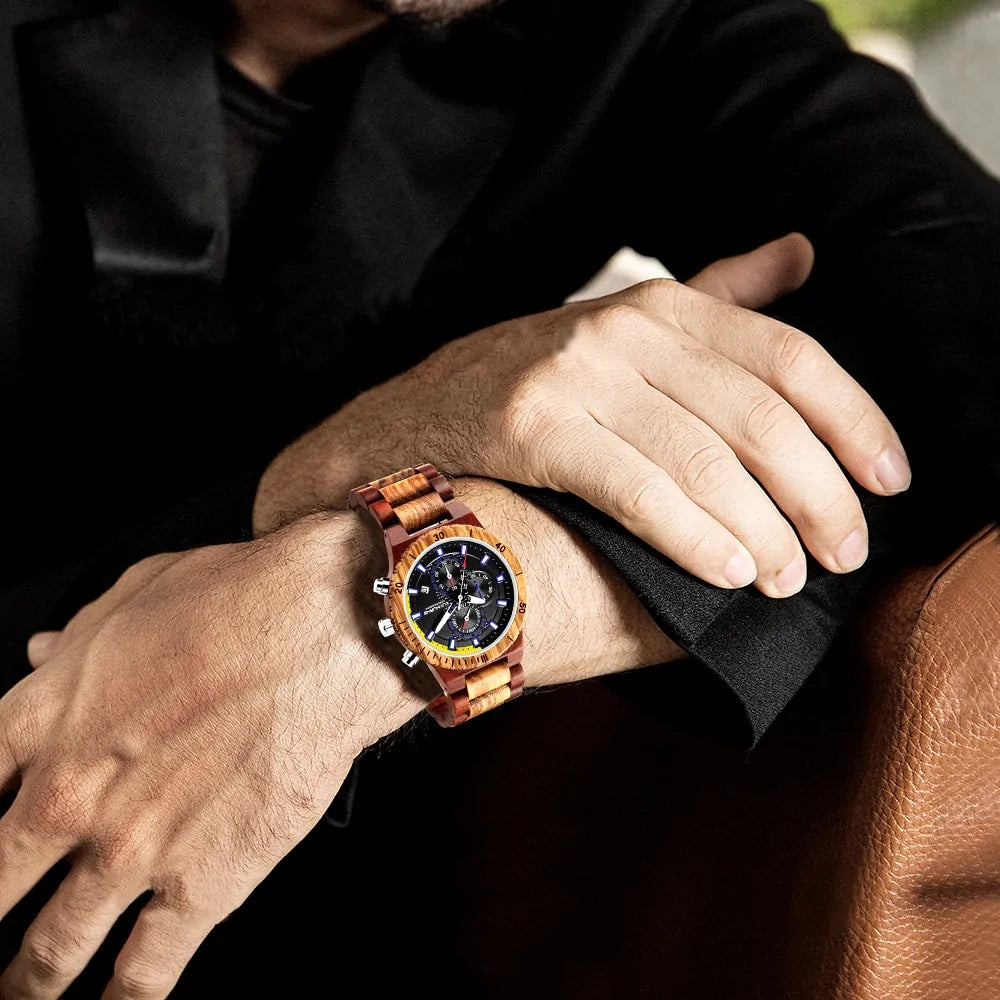 Men's Quartz Watch by Lamp Post with bronze finish, featuring a sleek round dial and classic design.
