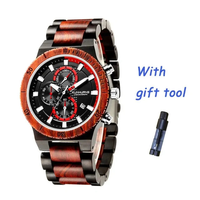 Bronze men's quartz watch by Lamp Post with a sleek dial and classic design, displayed on a white background.
