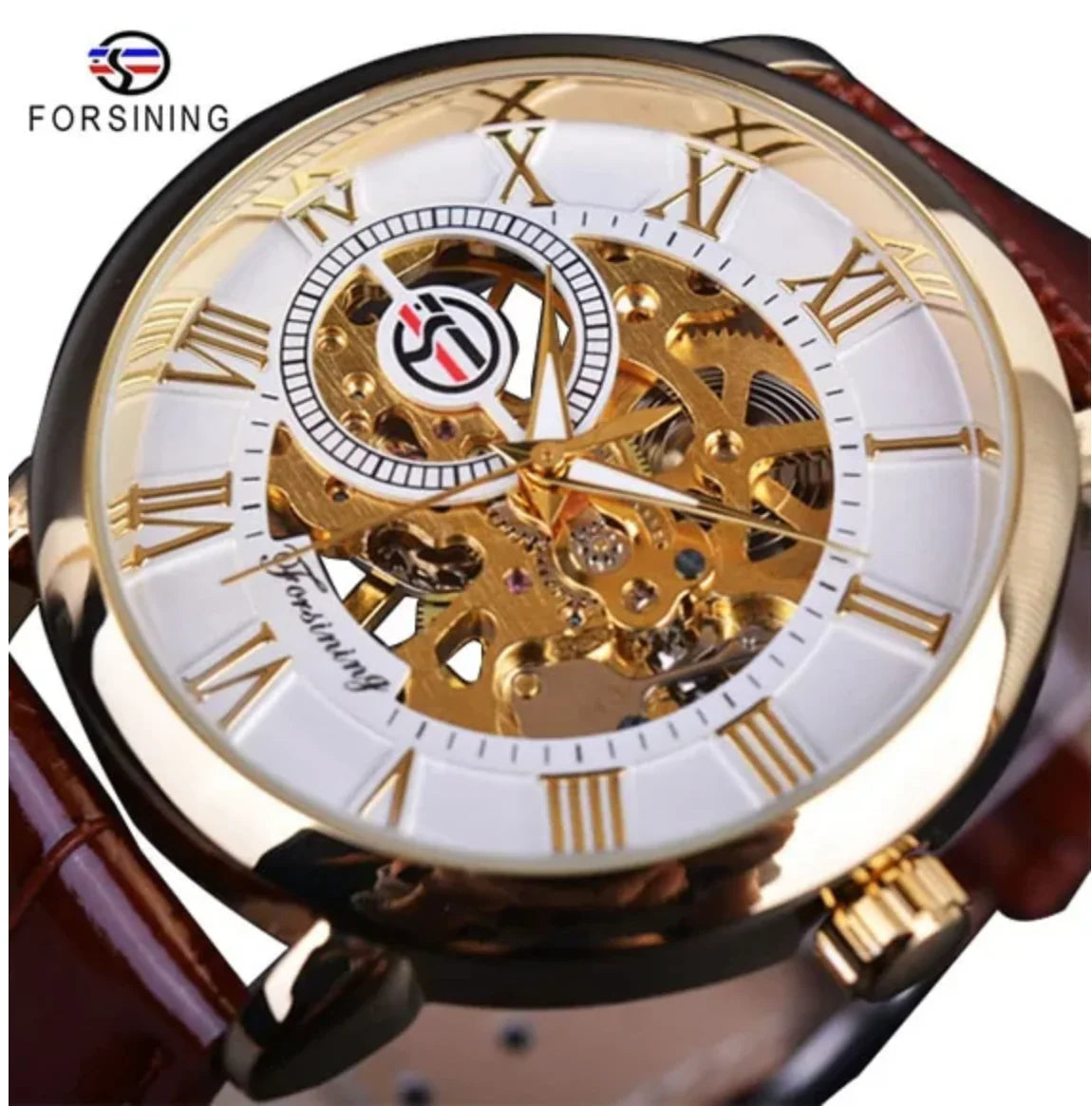 Brown men's luxury watch by Lamp Post, premium watch with sleek design, suitable for stylish and sophisticated wear.