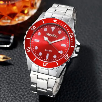 Fashion men's stainless steel watch by Lamp Post with a sleek black dial and modern design, perfect for stylish everyday wear.