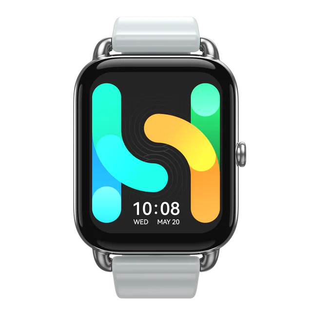 Gold AMOLED display smart watch by Lamp Post with magnetic strap, suitable for men and women, showcasing a sleek watch face.