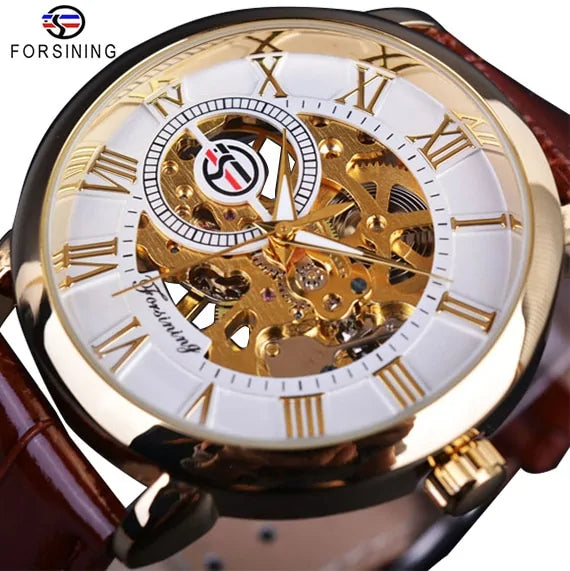 Golden Lamp Post designer watch with sleek style, showcasing the elegant watch face and stylish band.