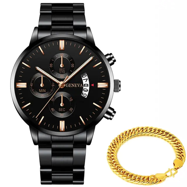 Fashion men's stainless steel watch by Lamp Post featuring a sleek design and stylish watch face.