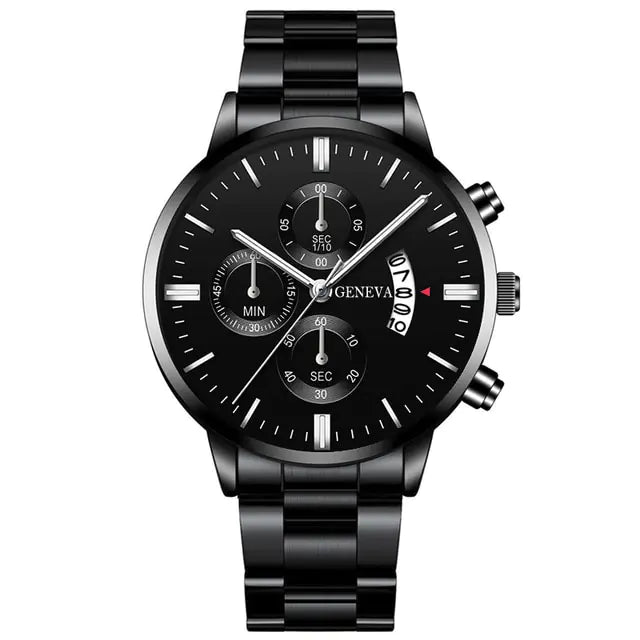 Men's stainless steel watch by Lamp Post featuring a sleek design and a stylish watch face, perfect for fashion-forward looks.