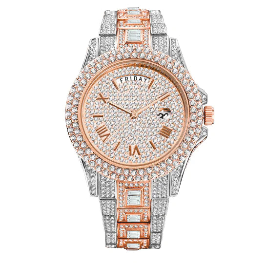 Luxury gold men's watch by Lamp Post featuring a sleek gold design and stainless steel strap, perfect for elegant style.