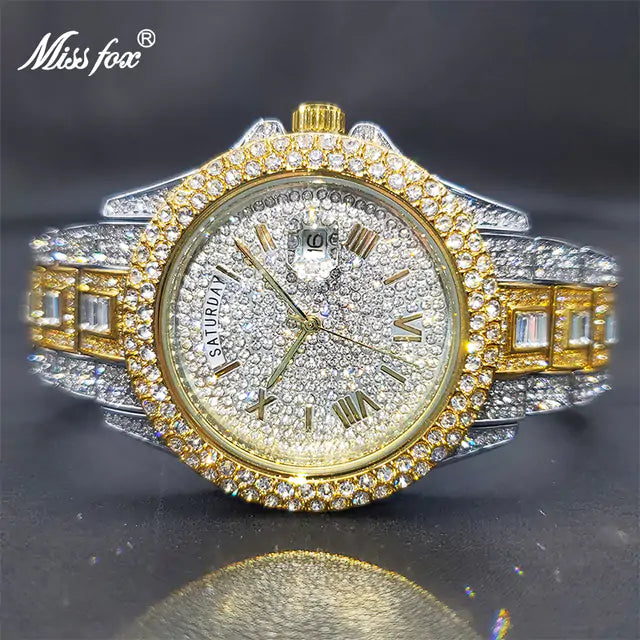 Luxury silver men's watch by Lamp Post with rose gold accents, perfect for birthdays or gifting to a best friend.