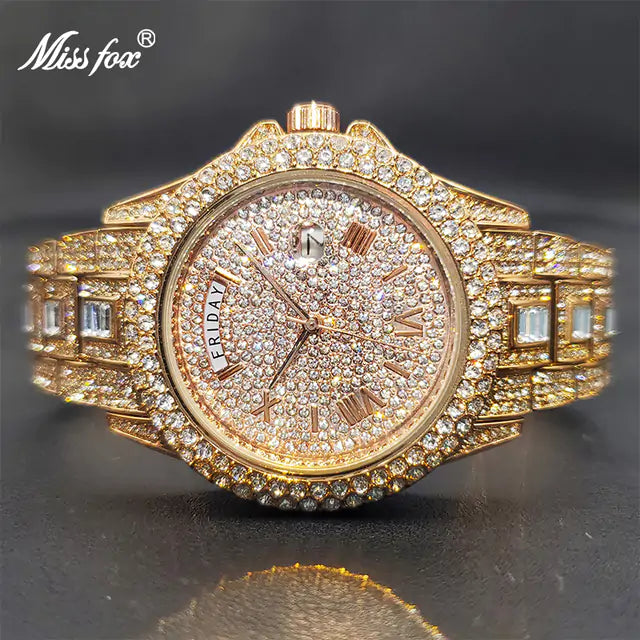 Rose gold luxury men's silver watch by Lamp Post featuring a sleek design, perfect for best friend birthday gift.