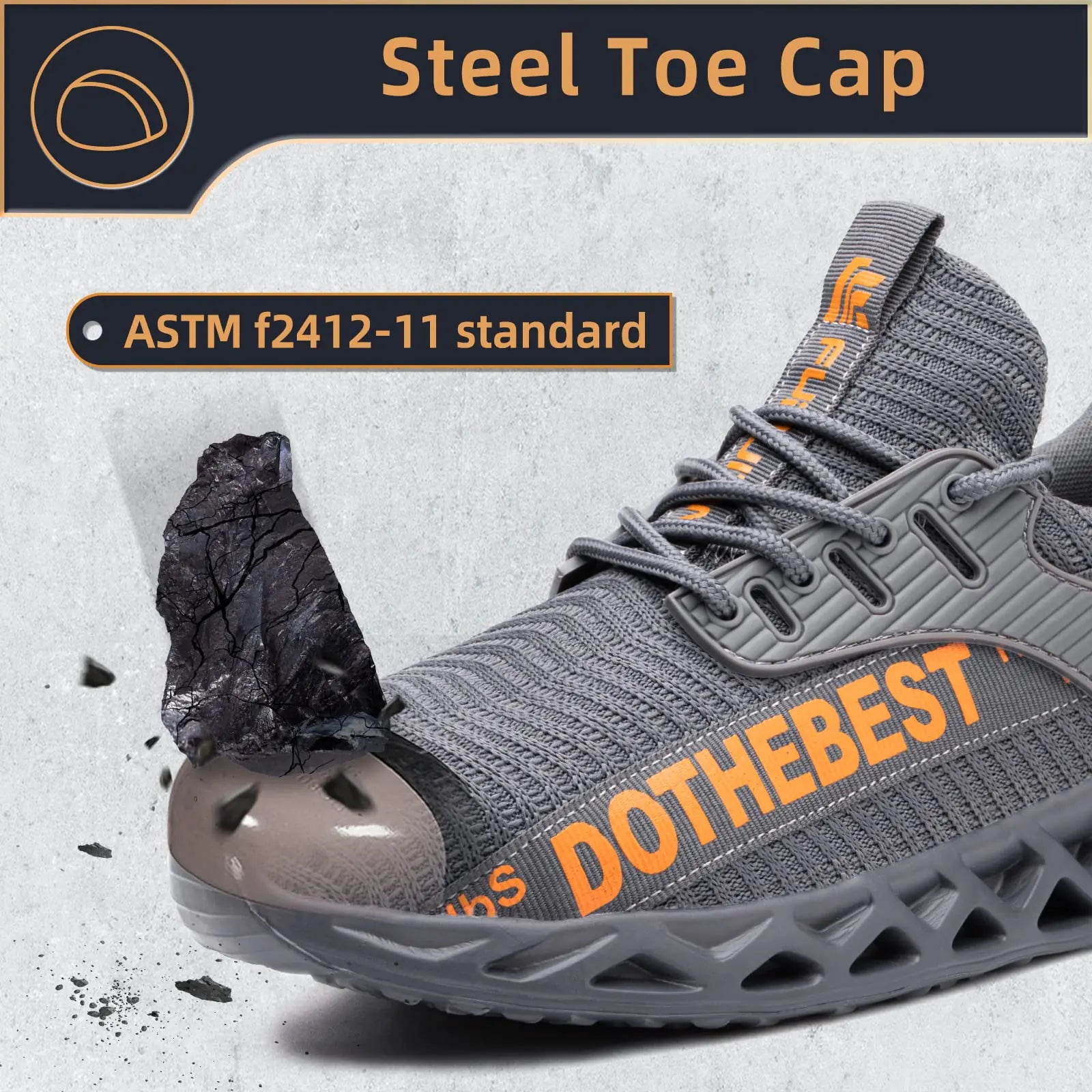 Lightweight women's sneakers by Lamp Post in waterproof grey, featuring multiple color options and comfortable athletic design.
