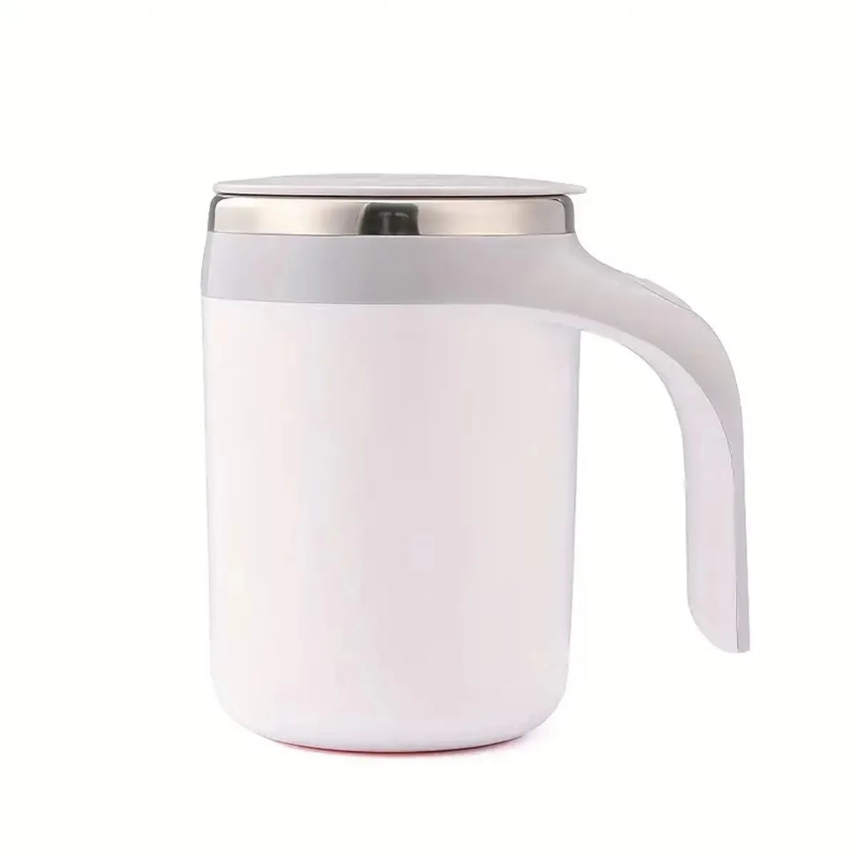 Lamp Post automatic self-mixing coffee mug with magnetic stirrer, 304 stainless steel, rechargeable electric mug for coffee, milk, and tea.