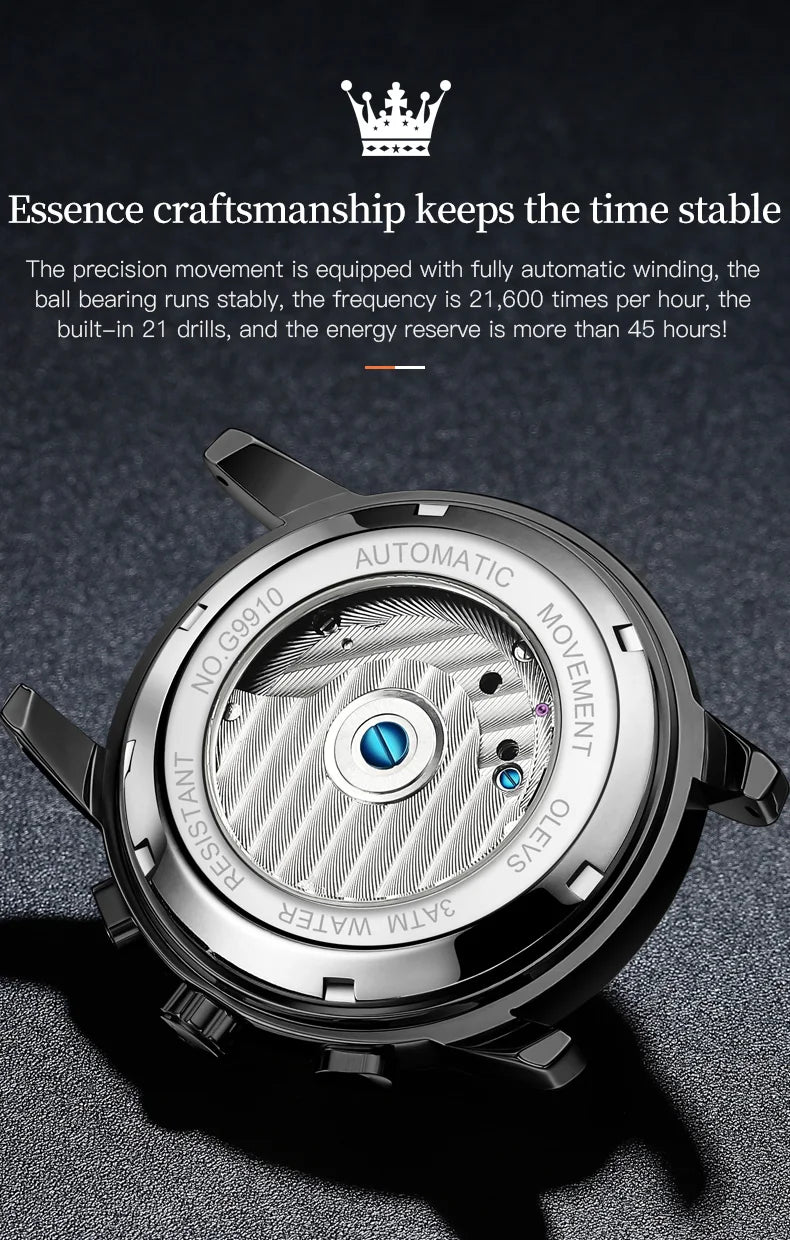 Luxury men's wristwatch by Lamp Post featuring an automatic tourbillon and white dial, showcasing elegant and precise craftsmanship.