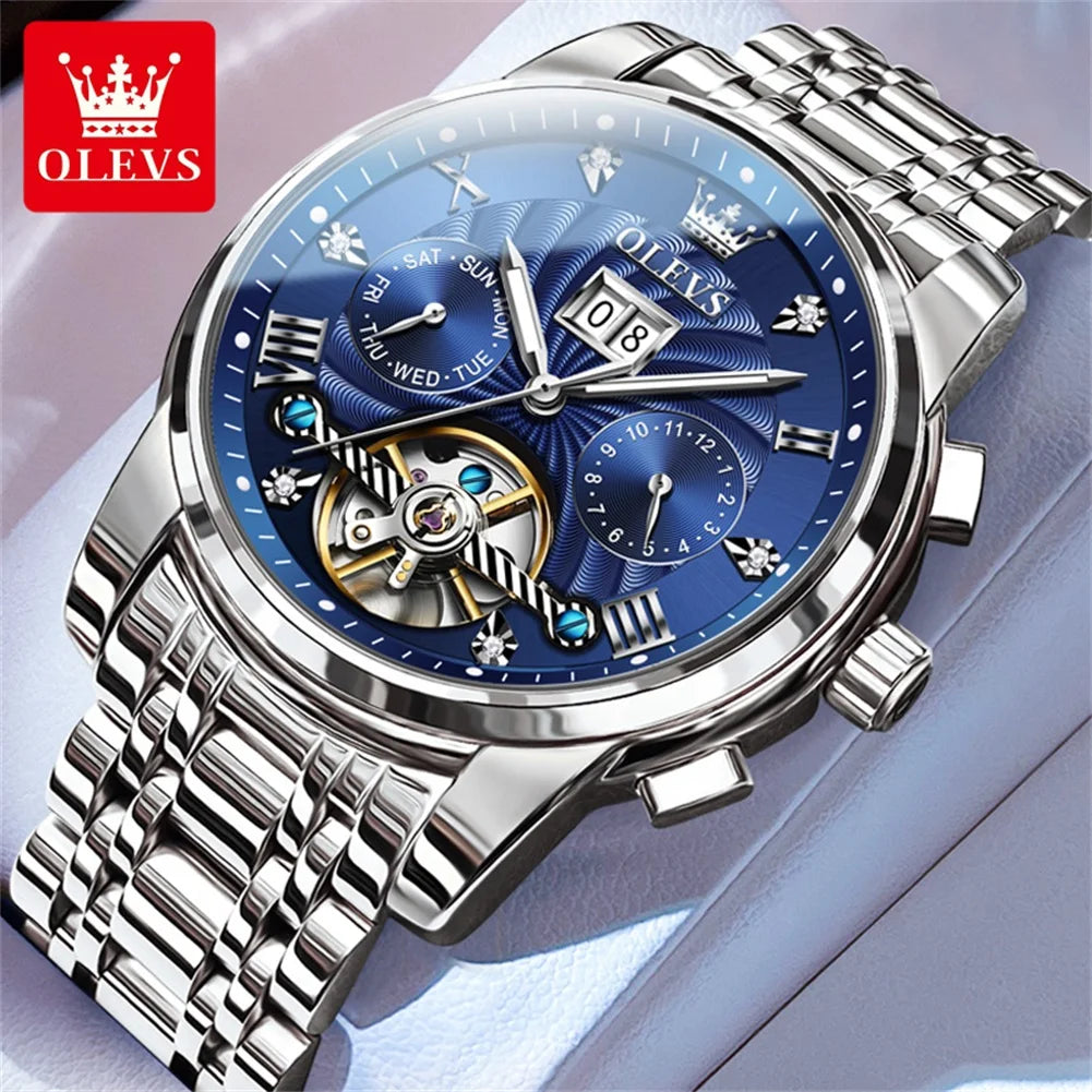 Premium men’s wristwatch by Lamp Post featuring an automatic tourbillon movement and luxurious design.