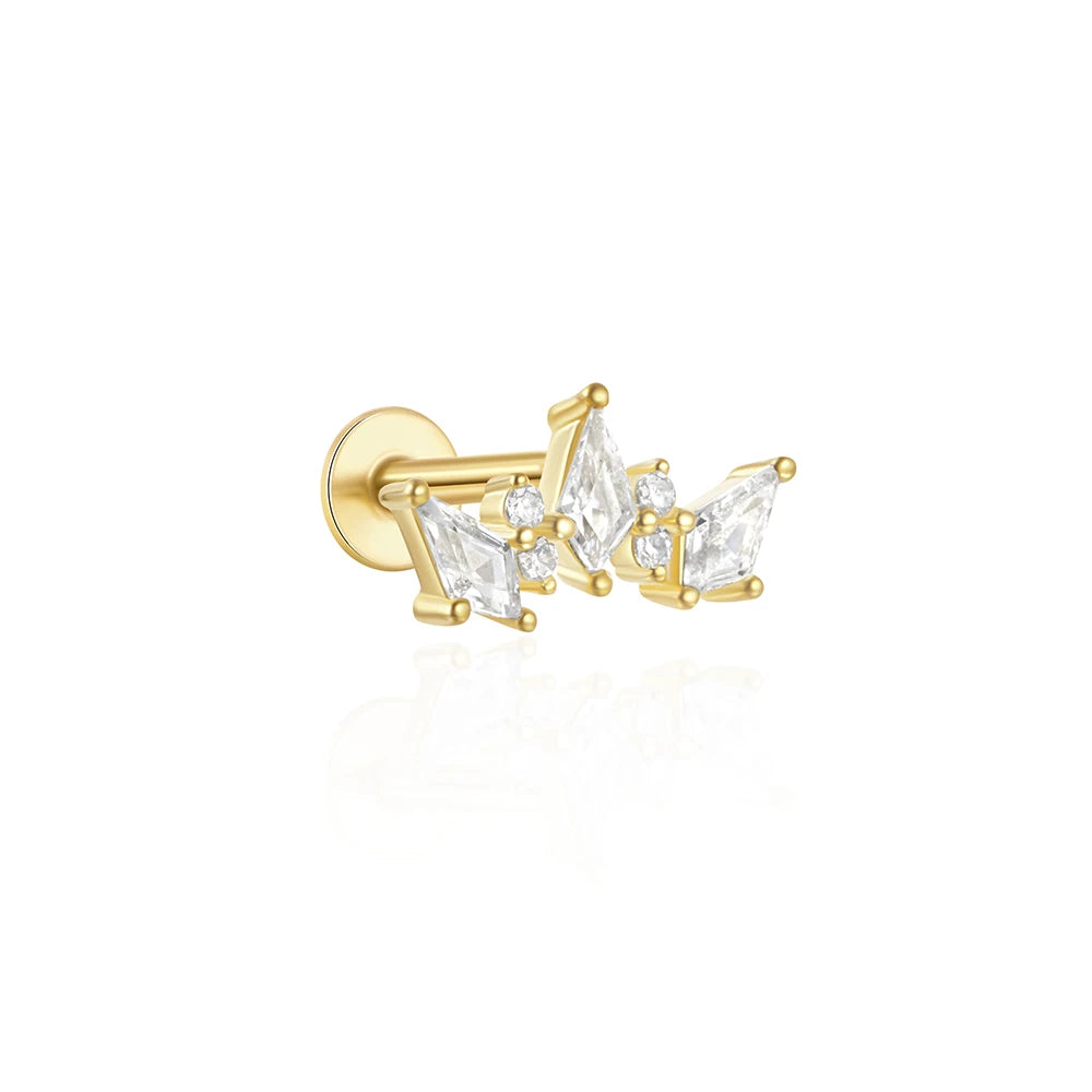 Lamp Post pierced stud earring for women, stylish earrings ideal for parties or gifts, featuring a sleek design.