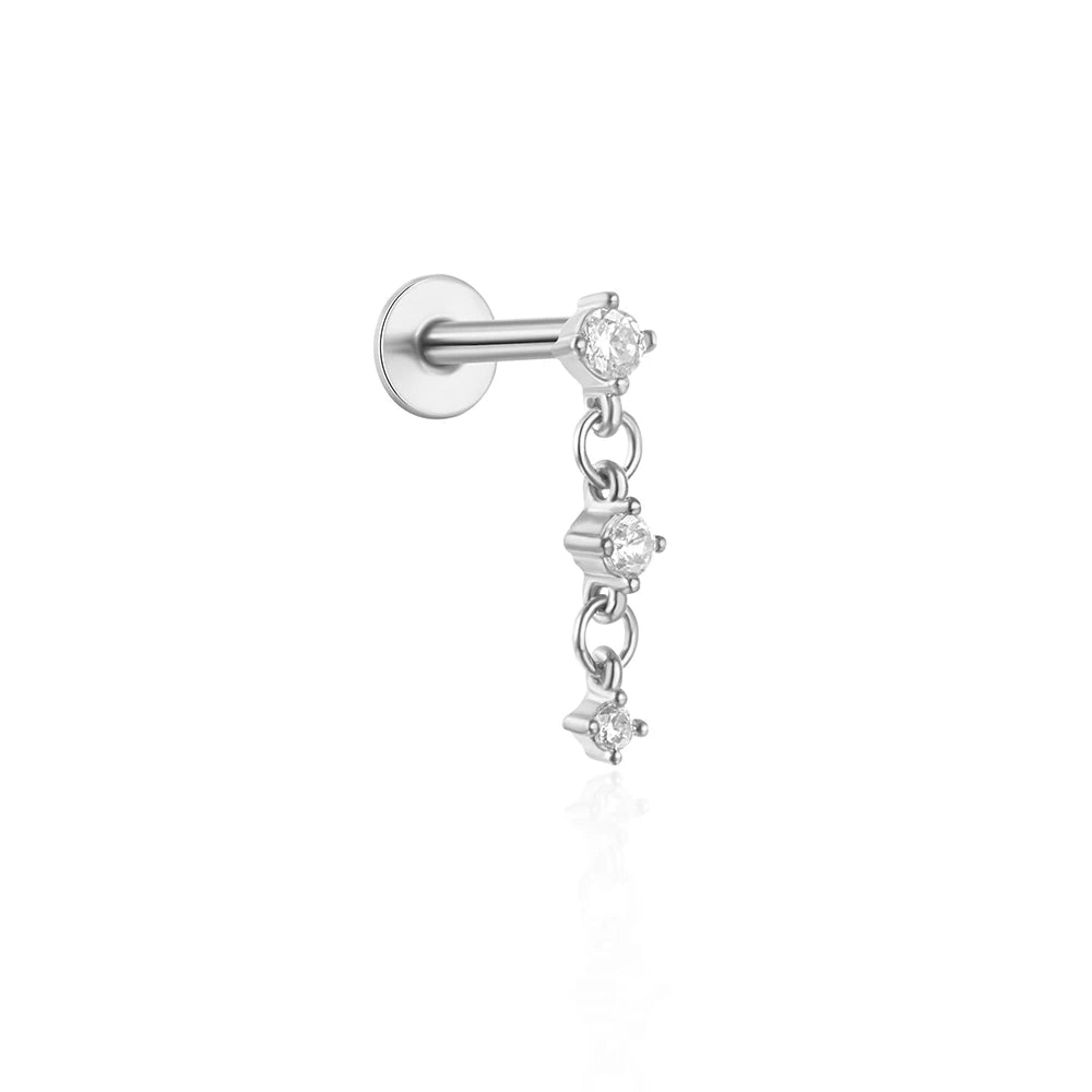 Lamp Post pierced stud earring for women, stylish and elegant jewelry suitable for parties and gifting.
