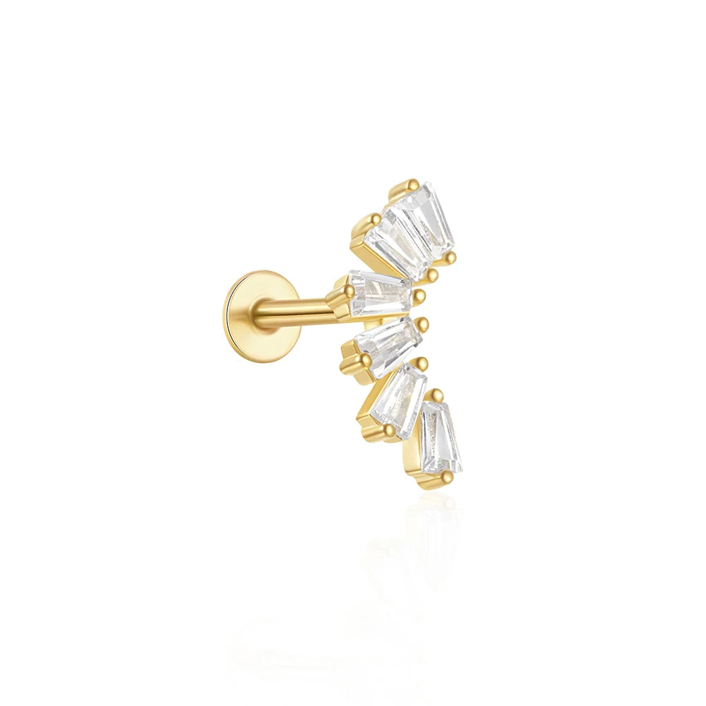 Lamp Post pierced stud earring for women, stylish and elegant ear jewelry perfect for parties or gifting occasions.