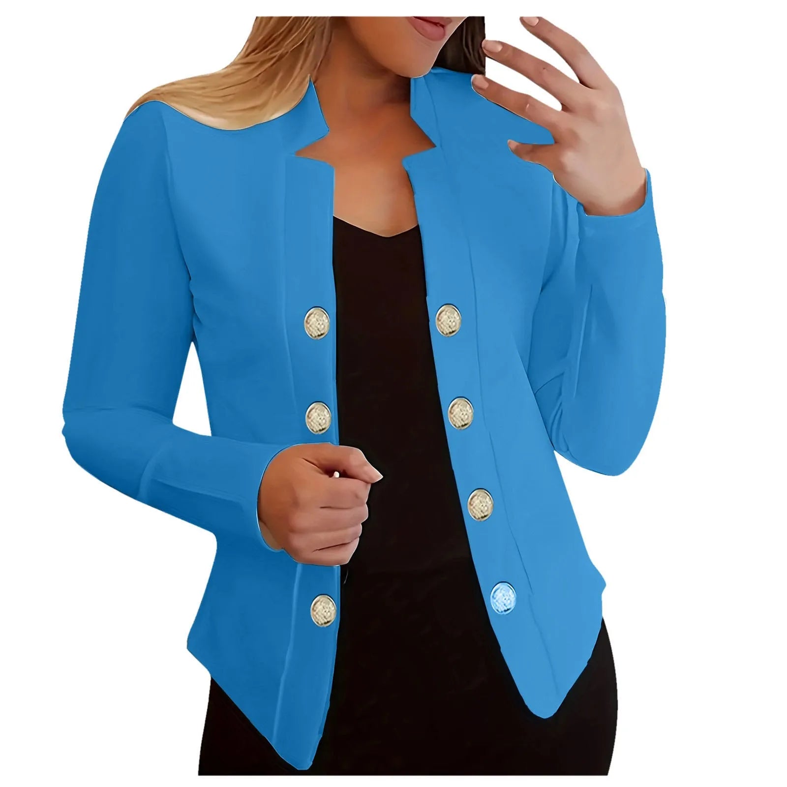 Pink women's jacket suit by Lamp Post featuring a long-sleeve coat and matching cardigan, stylish and casual outerwear for women.