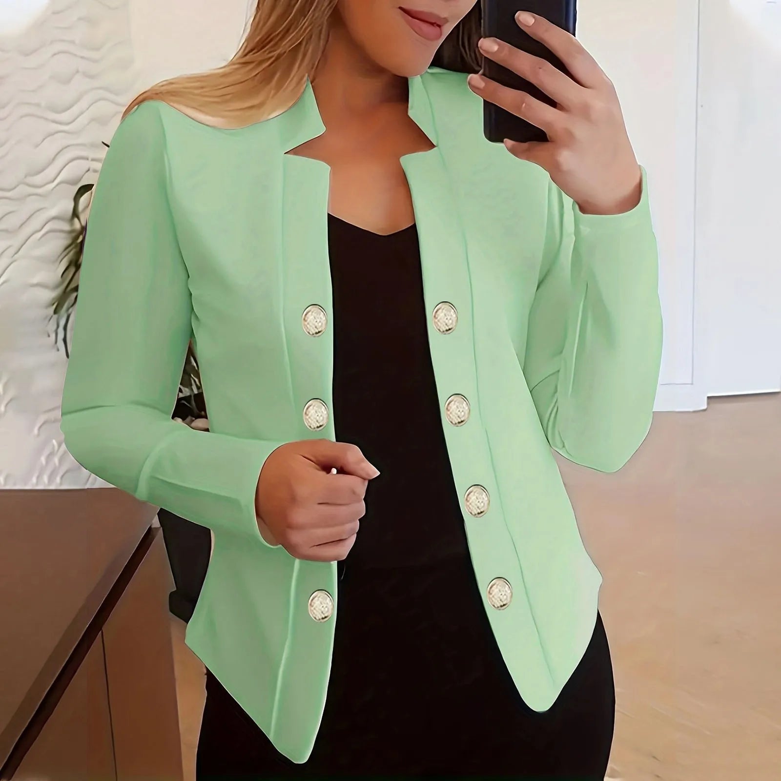 Pink women's jacket suit by Lamp Post featuring a long sleeve coat and matching cardigan, stylish and suitable for casual wear.