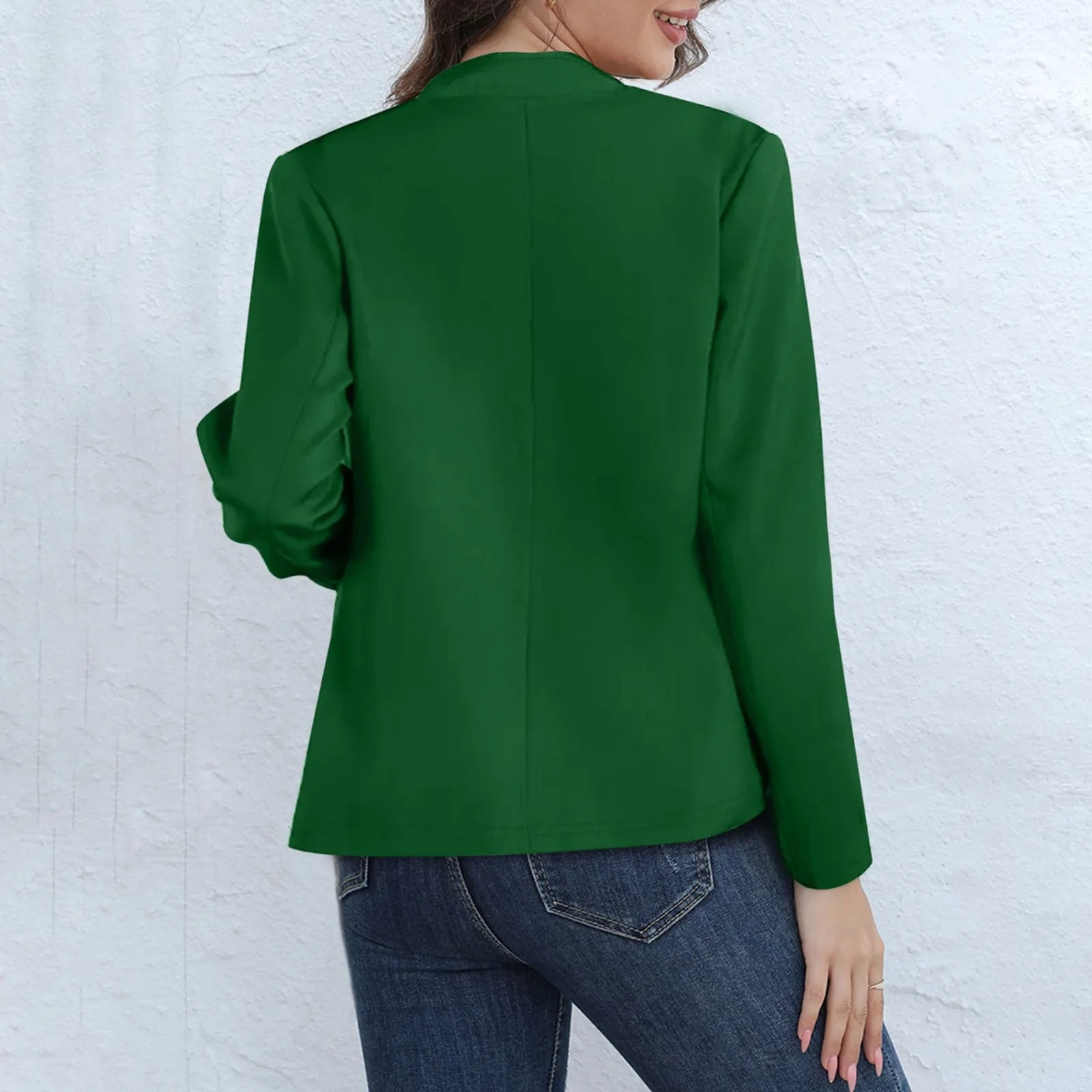 Lightweight women's blazer from Lamp Post, perfect for autumn and winter 2024, shown in a stylish thin blazer design.