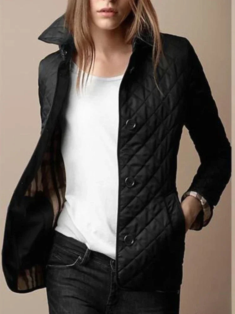 Red Lamp Post women's winter jacket in 4XL, showcasing warm, insulated coat designed for cold weather and winter outdoor wear.