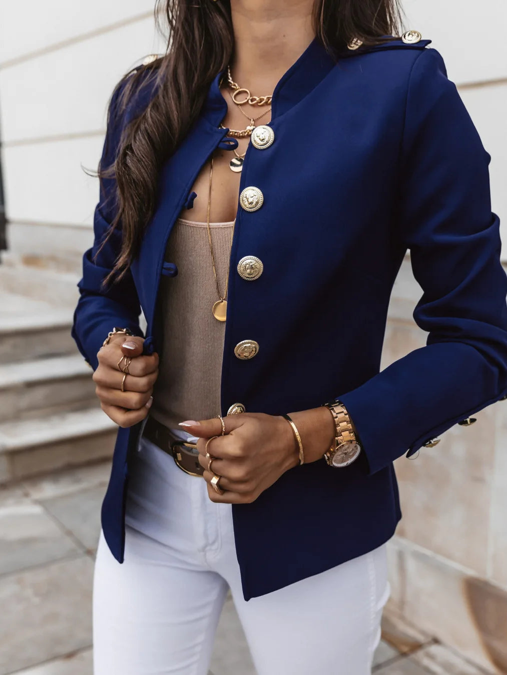 Red waterproof winter women's jacket by Lamp Post, long sleeve women’s jacket ideal for cold weather.