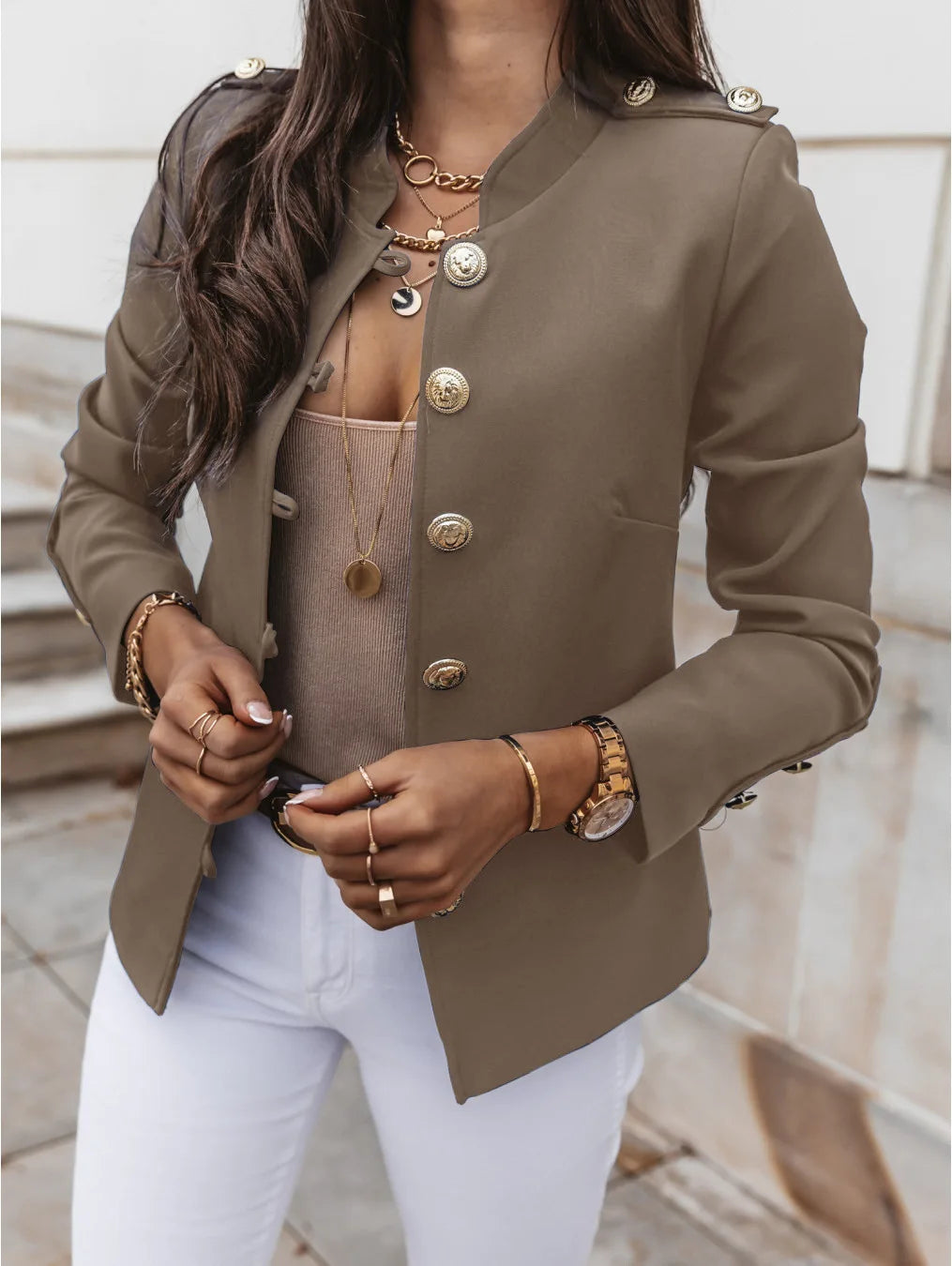 Red waterproof winter women's jacket by Lamp Post, long sleeve women’s jacket designed for cold weather and outdoor wear.