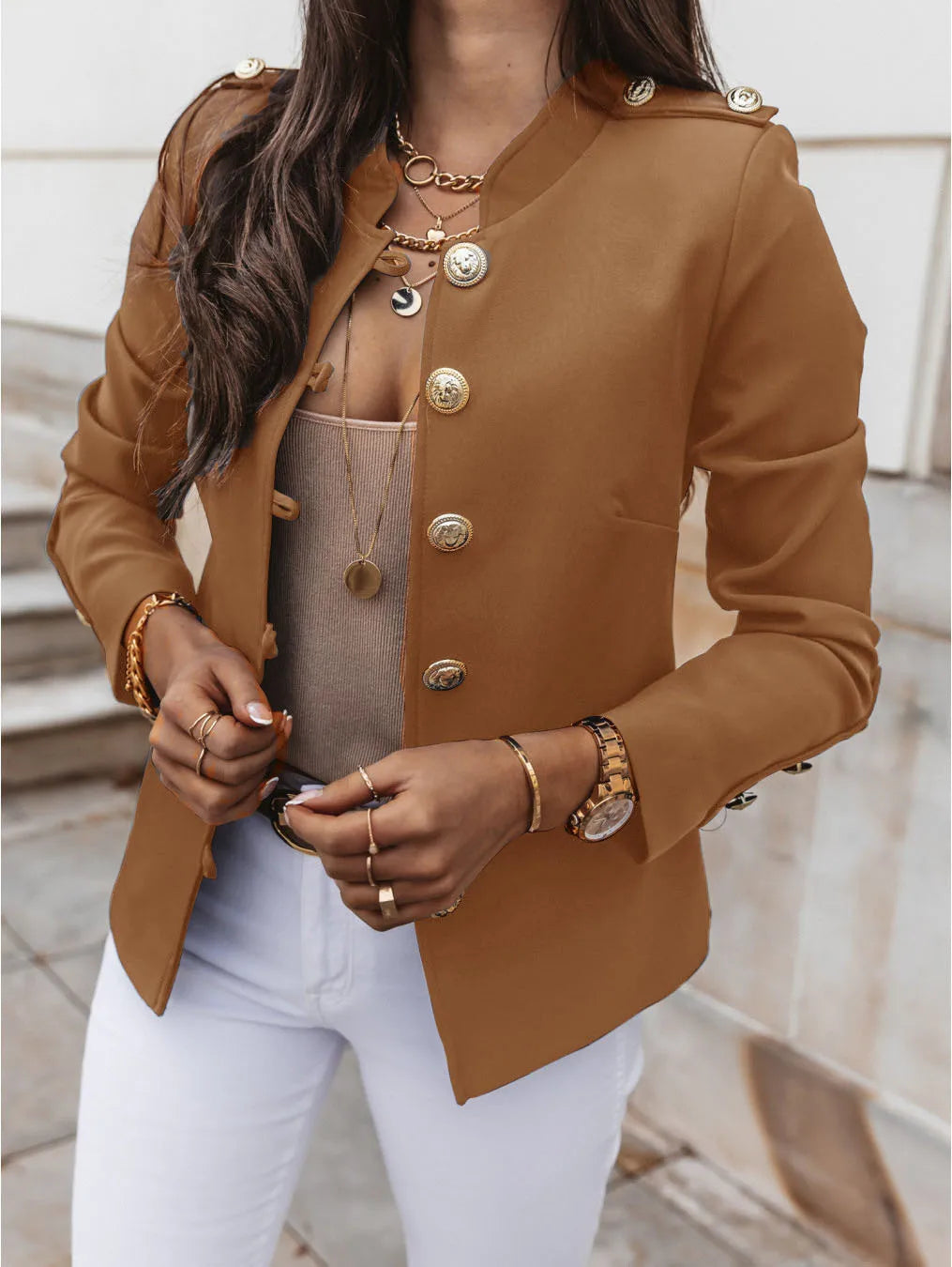 Red waterproof winter women's jacket by Lamp Post, long sleeve, insulated for cold weather, suitable for outdoor winter activities.