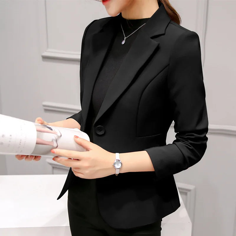 White women's blazer jacket by Lamp Post, tailored fit, stylish blazer for women, perfect for professional or casual wear.