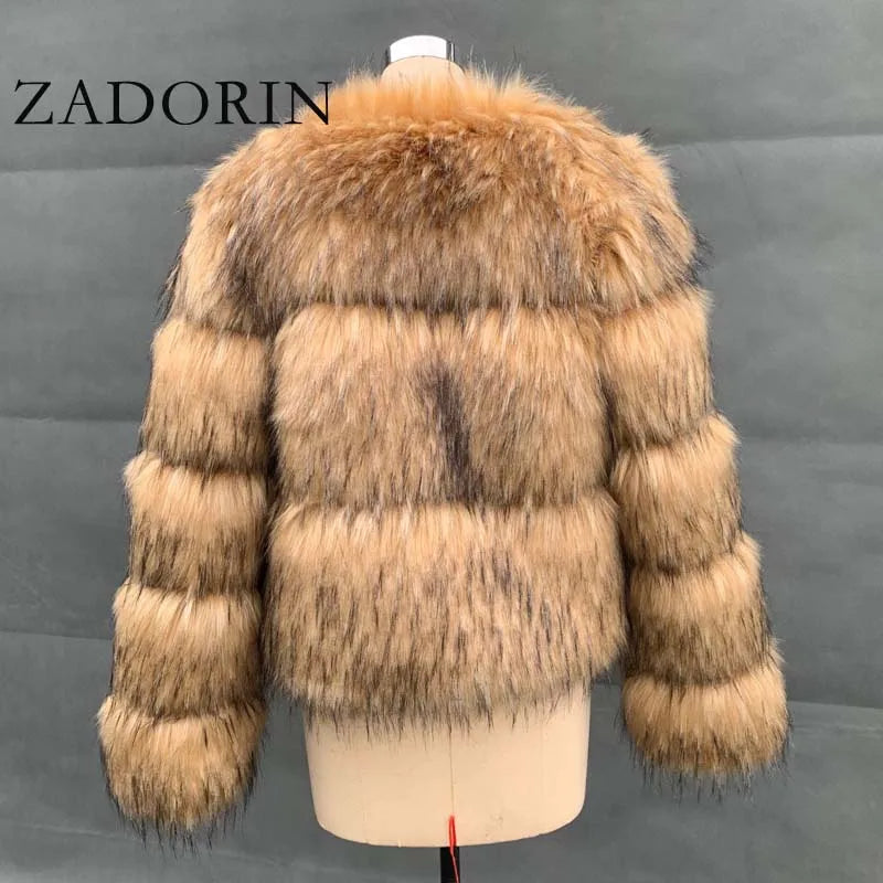 Yellow women’s winter jacket by Lamp Post featuring grey tips, stylish women’s fashion coat for cold weather.