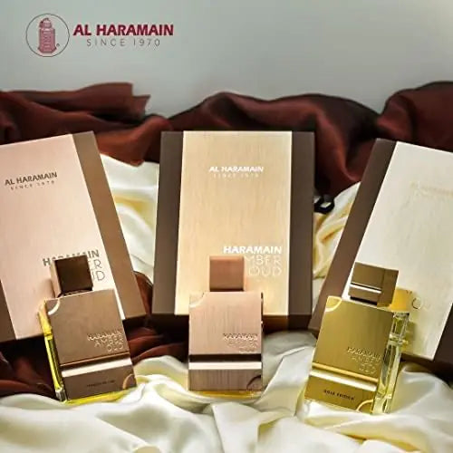 Lamp Post Al Haramain Amber Oud Gold Edition perfume bottle for women, featuring luxurious Arabian fragrance in a 2 oz container.