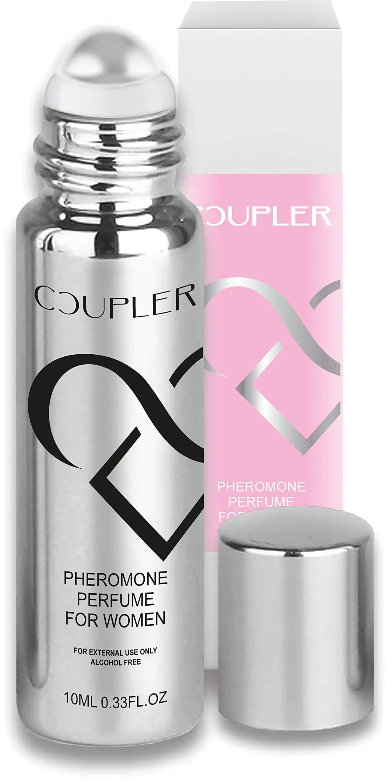 Lamp Post women’s oil perfume roll-on, 10ml, long-lasting pheromones fragrance for women with a sleek, elegant design.