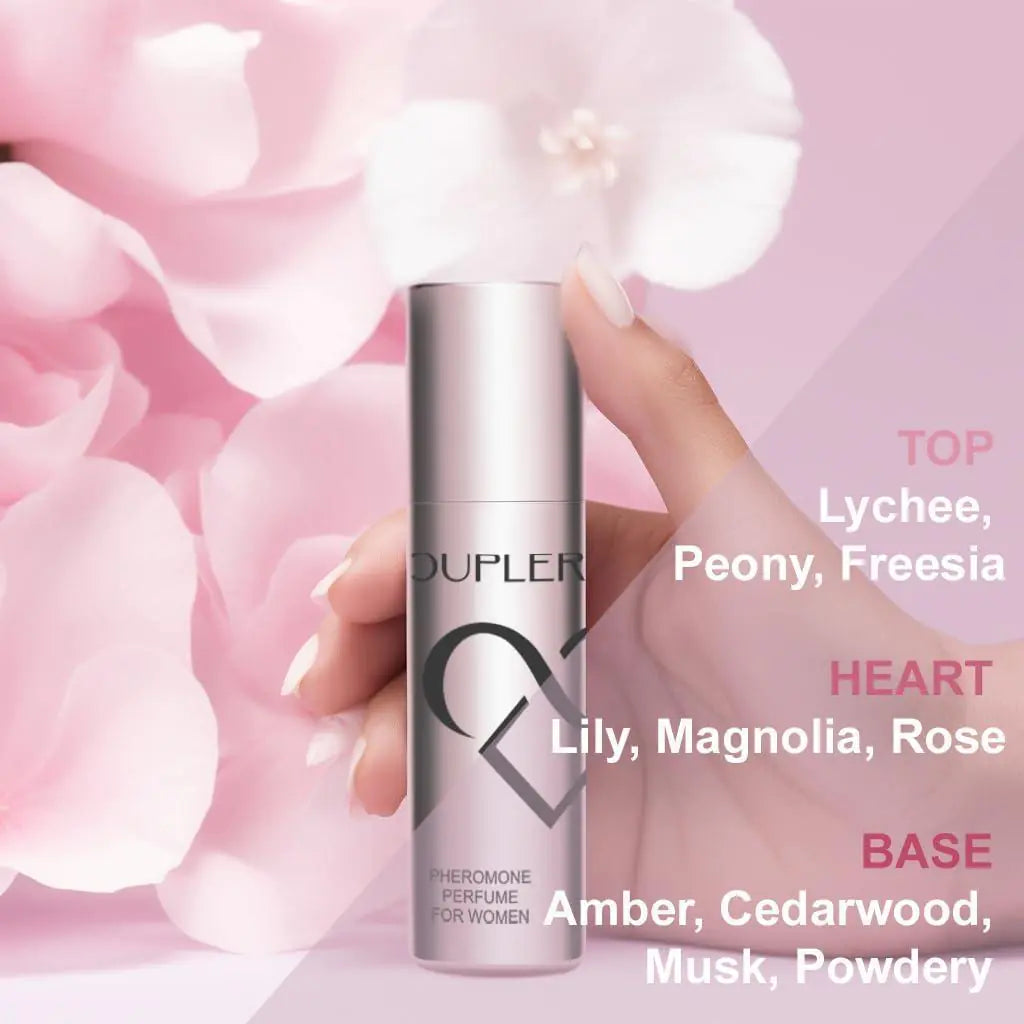 Lamp Post women's oil perfume roll-on, 10ml, long-lasting pheromone fragrance with elegant bottle and smooth application.