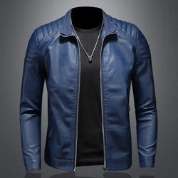 Motorcycle Leather Jacket Men