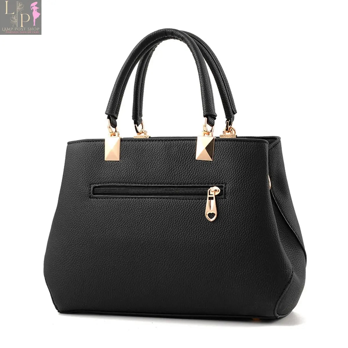 Pink classic elegant women's handbag with top handle and crossbody strap, stylish satchel bag and wallet for women.