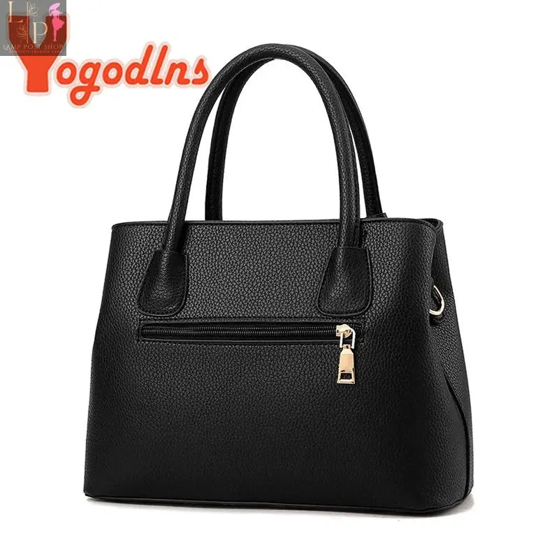 Yogodlns designer leather women’s handbag with pattern, luxury fashion shoulder bag, stylish purse for ladies.