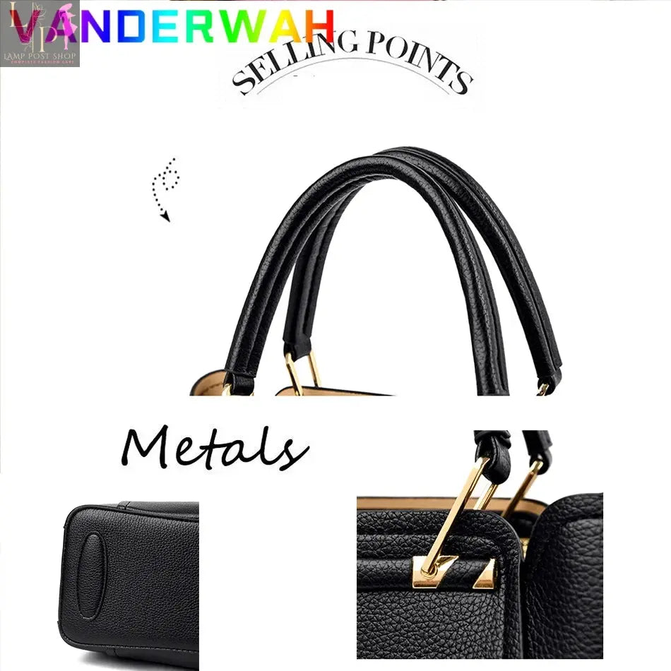 Green soft leather luxury women's handbag with three layers, shoulder strap, crossbody style, large capacity tote, and designer details