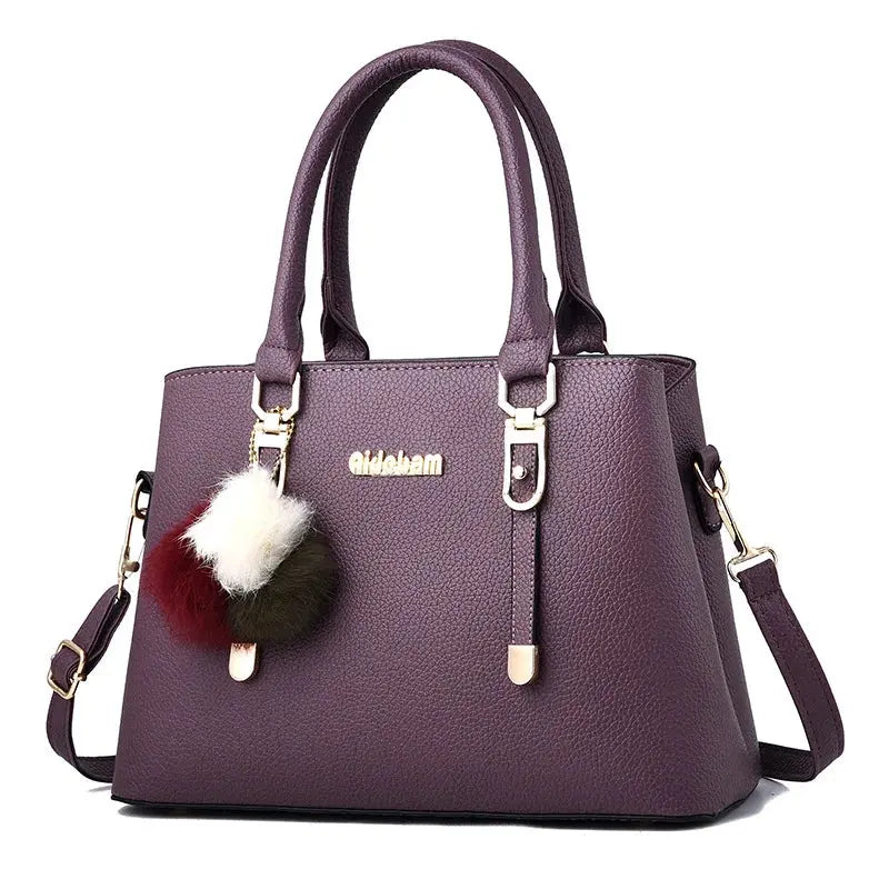 Leather casual tote handbag for women, 2024 style, with spacious interior, in a versatile color, designed by My Store.