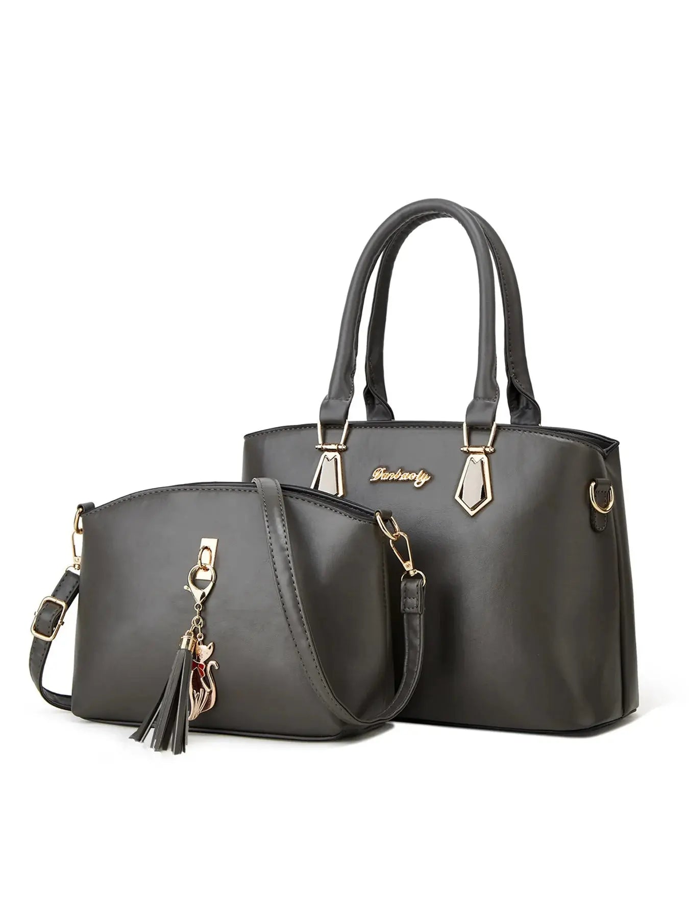 White stylish Korean-style women's shoulder bag, messenger bag, and mother bag from My Store, featuring simple, elegant design.