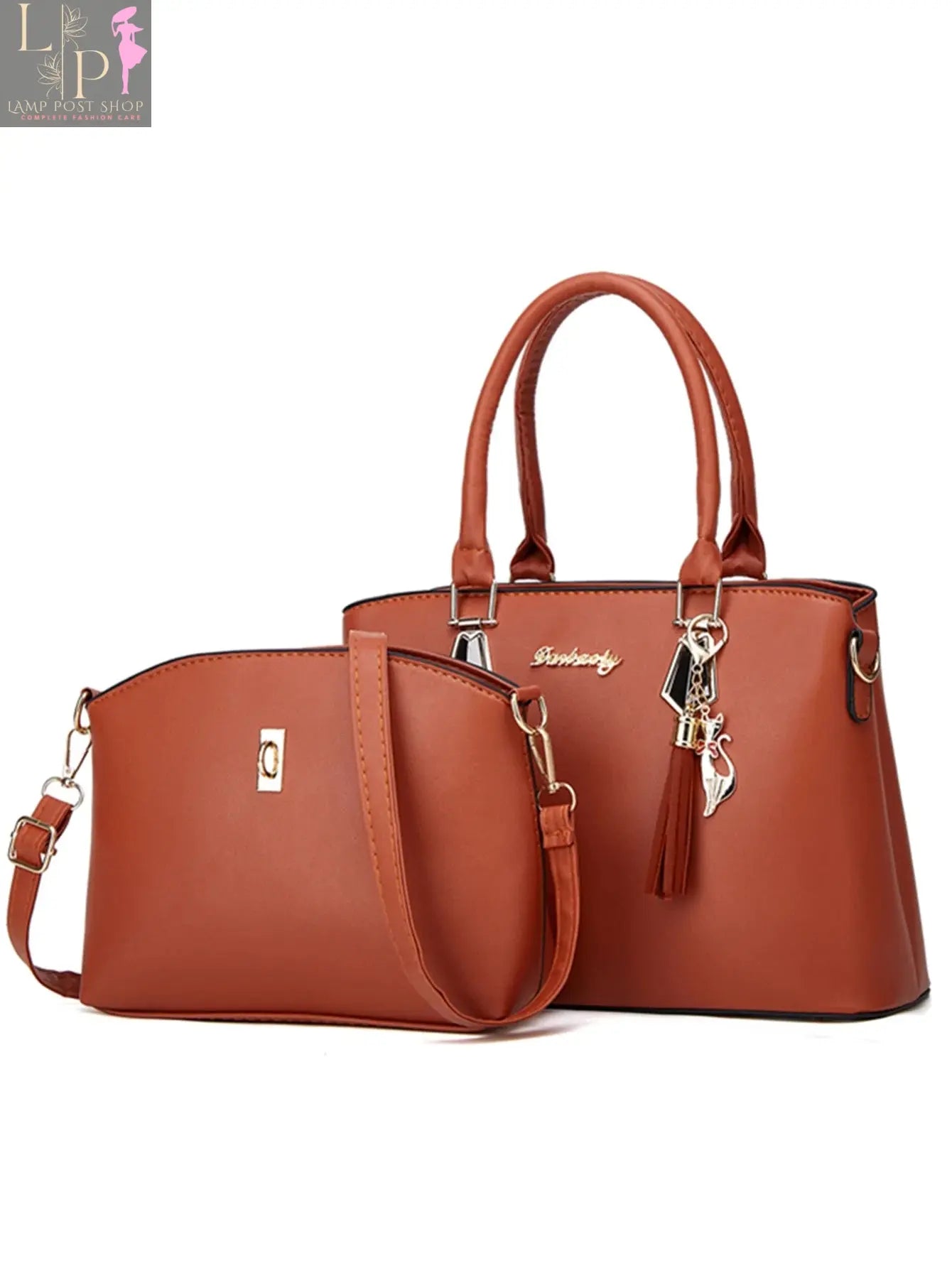 White stylish Korean-style women's shoulder bag, messenger bag, and mom bag with simple design and versatile carrying options.