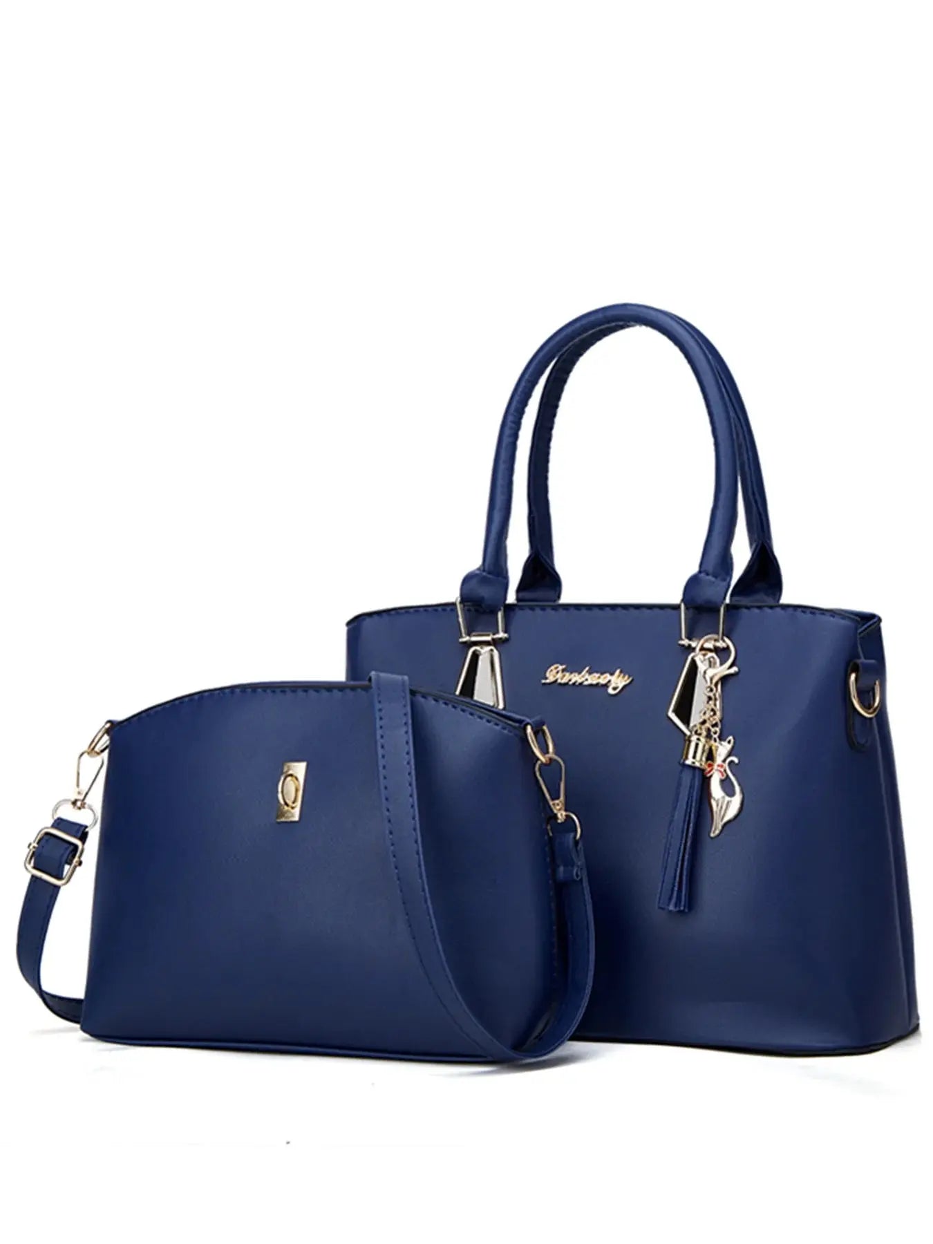 White stylish Korean-style women's shoulder bag with simple design, versatile messenger and mother bag for everyday use.