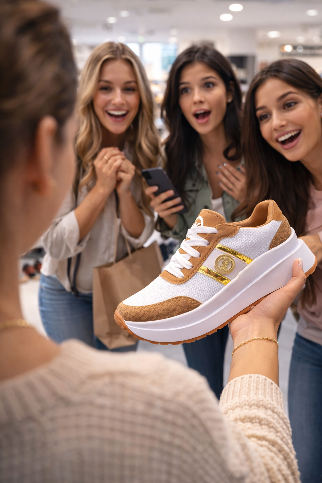 Black 2024 casual sports shoes for women by My Store, lightweight athletic sneakers with breathable design and cushioned sole.