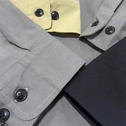 Monochrome Cotton Jacket for Men, Casual Shirt