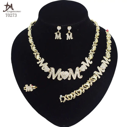 Women Gold-Plated Jewelry Set